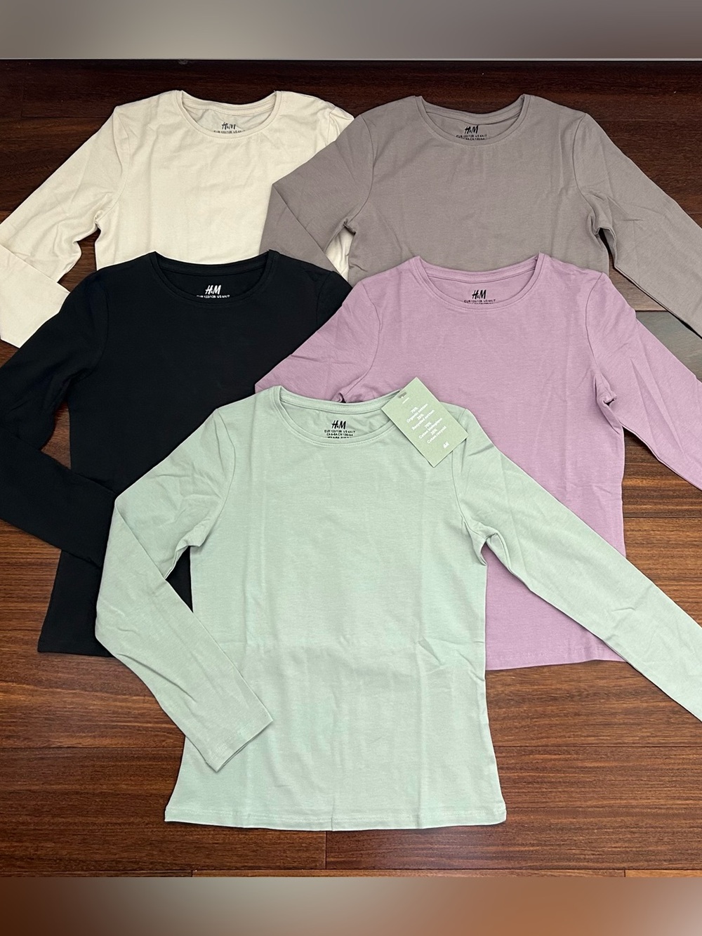 BNWT H&M Kids Long-Sleeve Organic Cotton Shirt Set